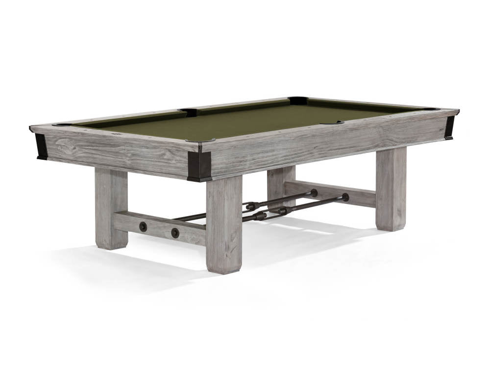 Brunswick Canton 8 ft Rustic Grey with Olive cloth