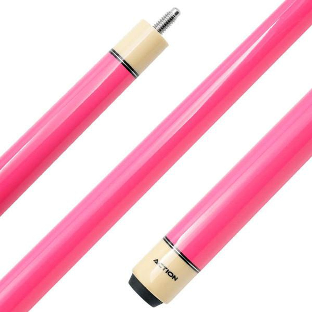 Action COL06 Pool Cue Pink Birdseye Maple