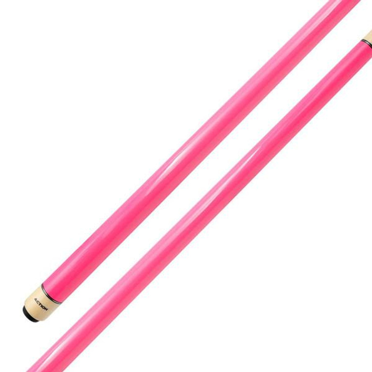 Action COL06 Pool Cue Pink Birdseye Maple