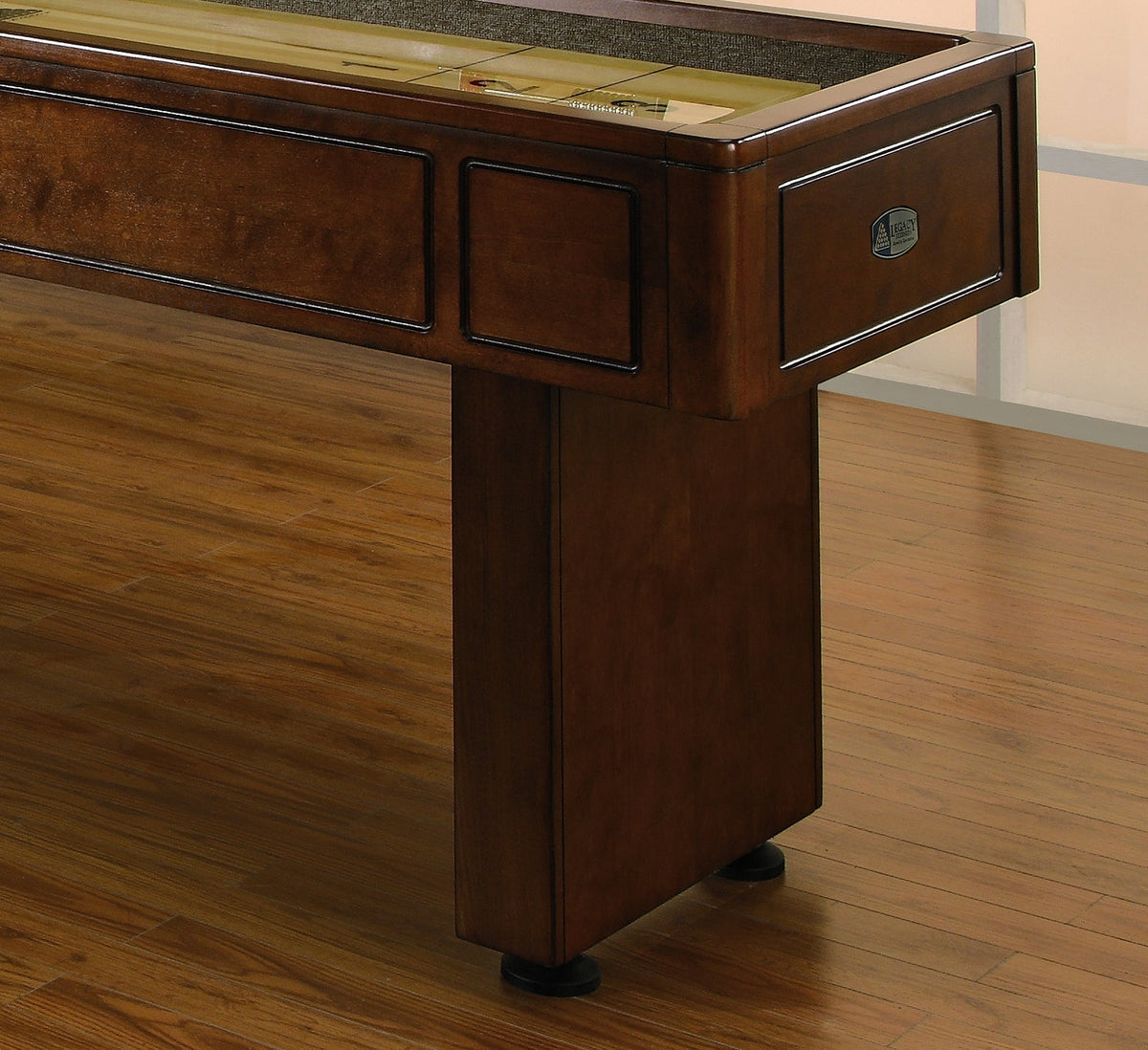 Legacy Elite 12 ft Shuffleboard Table with 20 Inch Wide Playfield detail