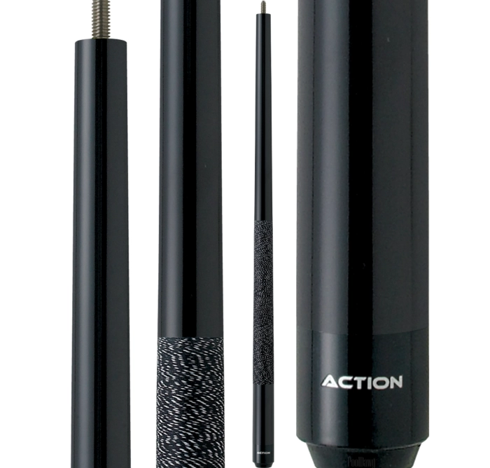Action JR01 52 inch junior pool cue, all black