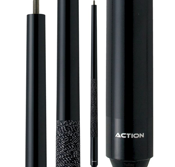 Action JR03 48 inch junior pool cue, all black