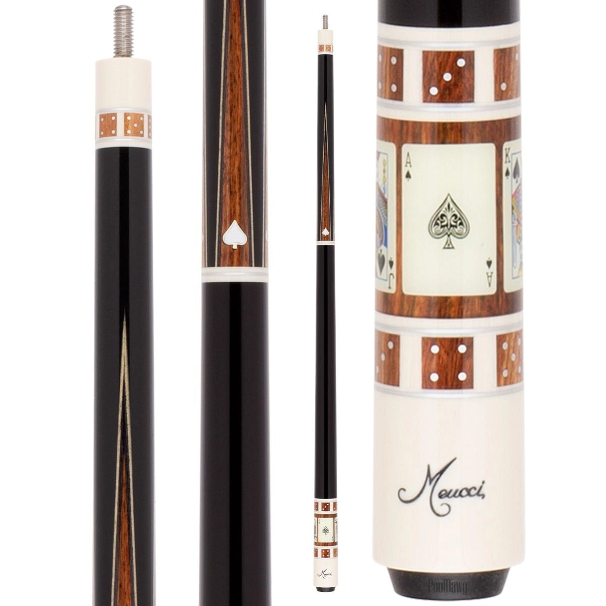 Meucci Gambler 3 Pool Cue - Birdseye Maple