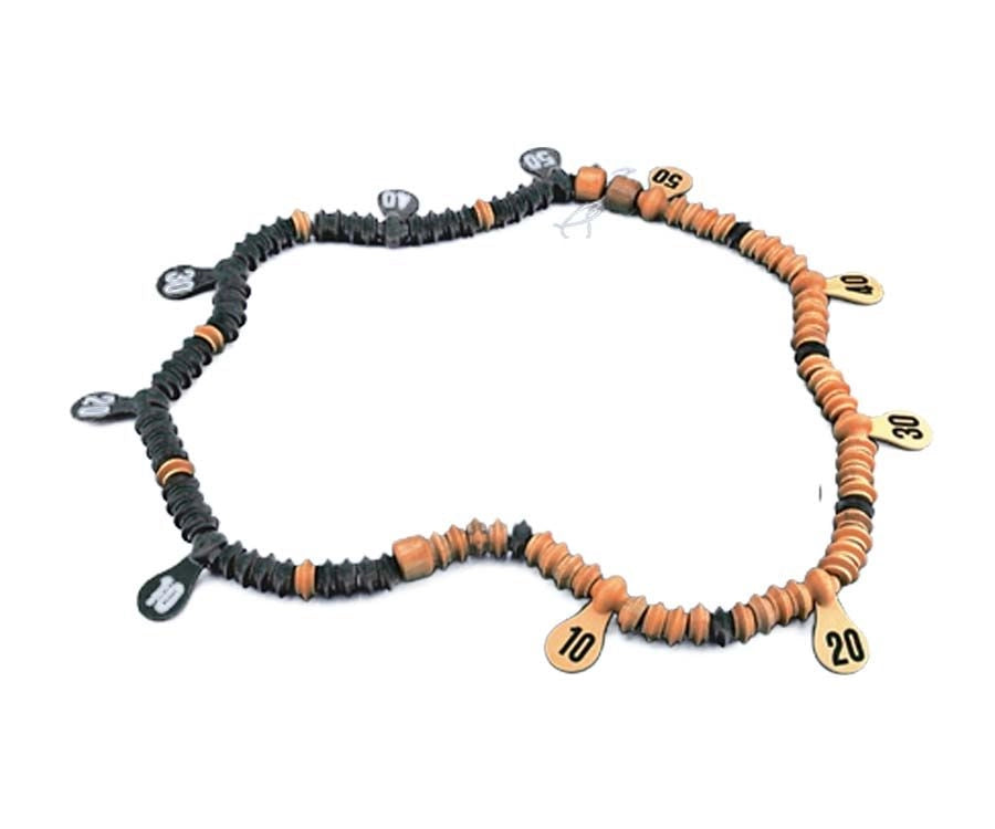 Action wooden scoring beads string counter