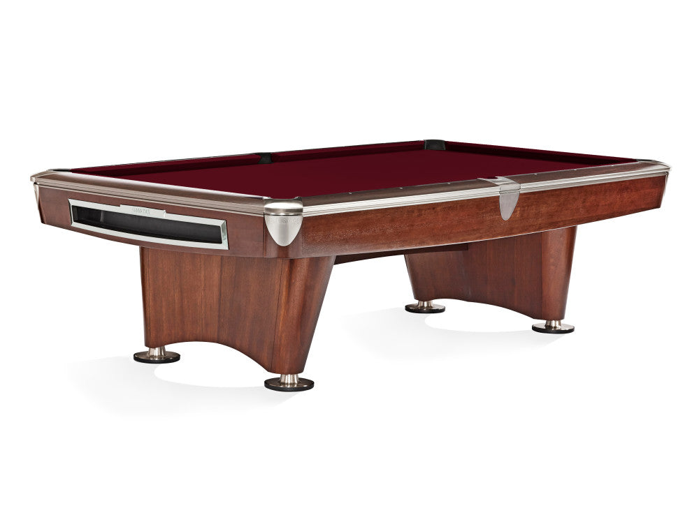 Brunswick Gold Crown VI 9 ft Mahogany with Wine cloth