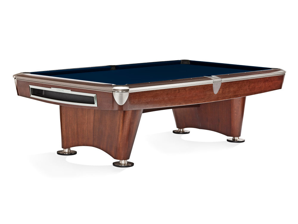 Brunswick Gold Crown VI 9 ft Mahogany with Navy cloth