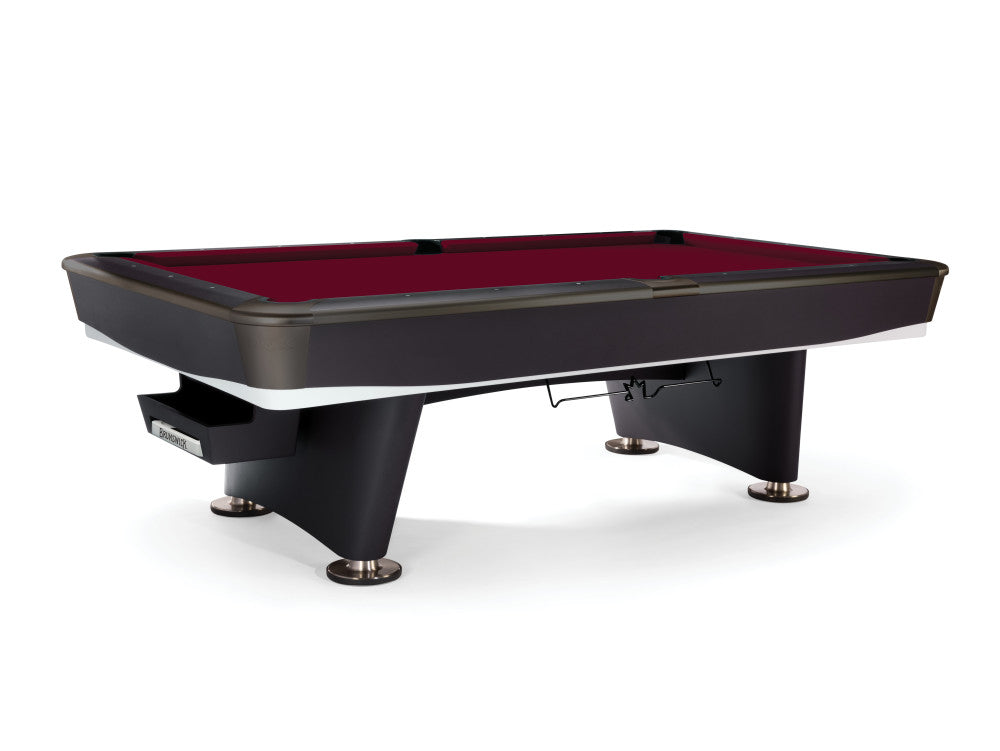 Brunswick Gold Crown VII 8 ft Tournament Black with Wine cloth