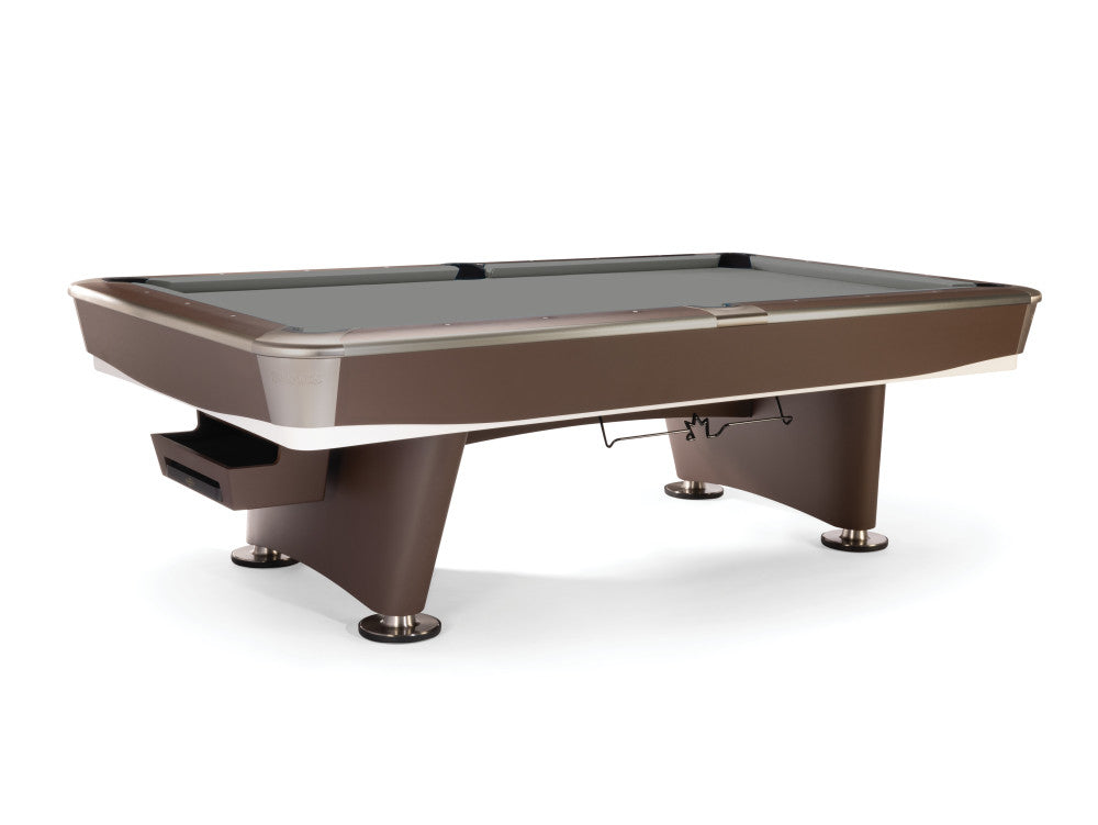 Brunswick Gold Crown VII 8 ft Classic Brown with Steel Gray cloth