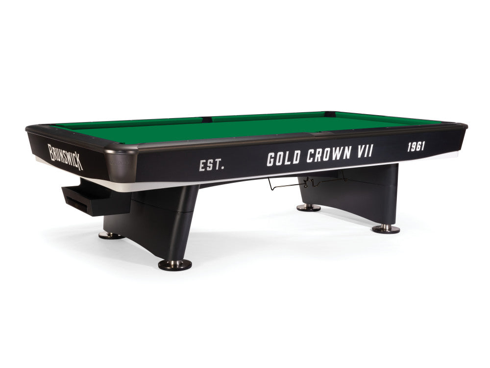 Brunswick Gold Crown VII 9 ft Tournament Black with Championship Green cloth