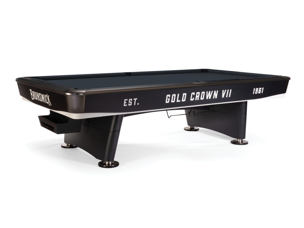 Brunswick Gold Crown VII 9 ft Tournament Black with Black cloth