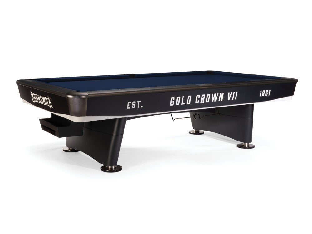 Brunswick Gold Crown VII 9 ft Tournament Black with Navy cloth