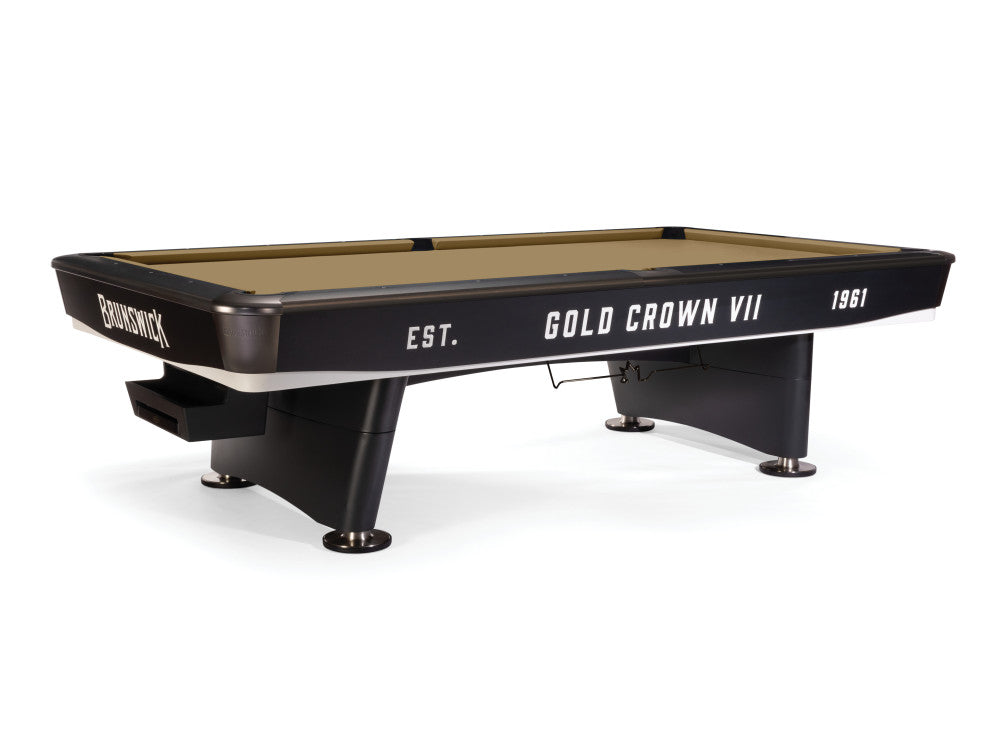 Brunswick Gold Crown VII 9 ft Tournament Black with Camel cloth