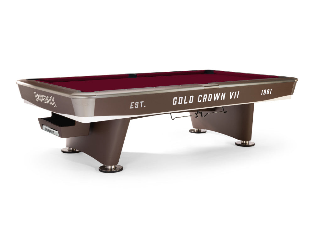 Brunswick Gold Crown VII 9 ft Classic Brown with Wine cloth