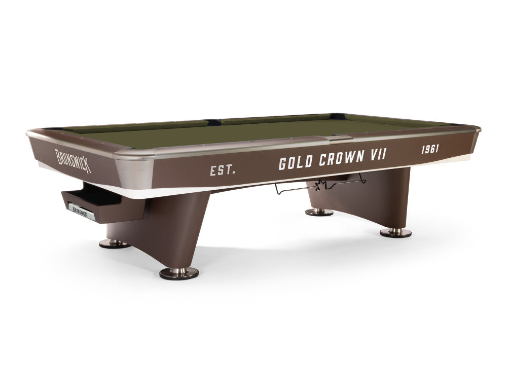 Brunswick Gold Crown VII 9 ft Classic Brown with Olive cloth