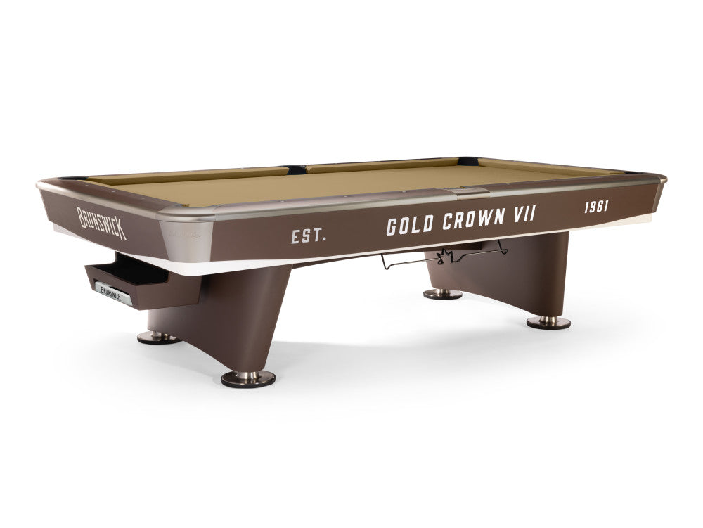 Brunswick Gold Crown VII 9 ft Classic Brown with Camel cloth
