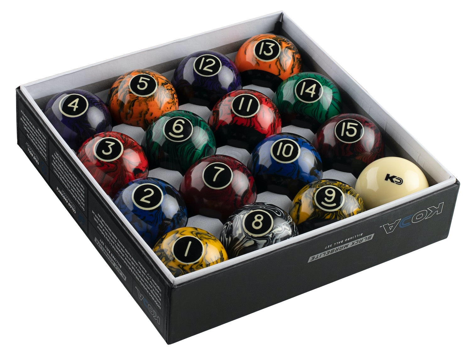 Koda Marbelite Billiard Balls