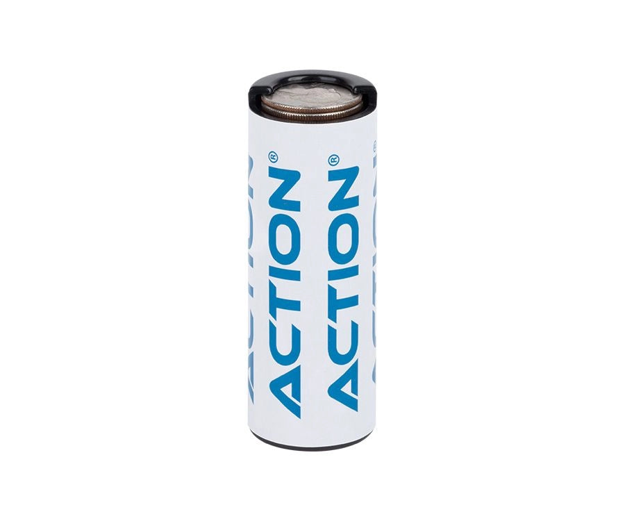 Action black coin holder with Action logo