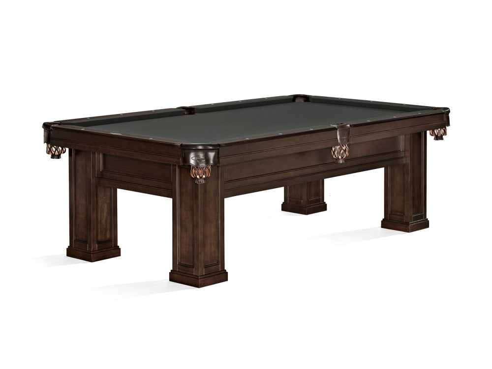 Brunswick Oakland II 8 ft Espresso with Charcoal cloth