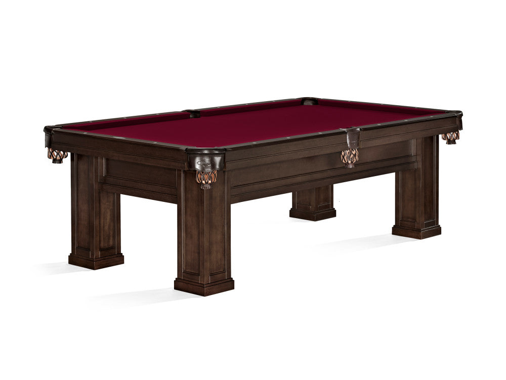Brunswick Oakland II 8 ft Espresso with Wine cloth