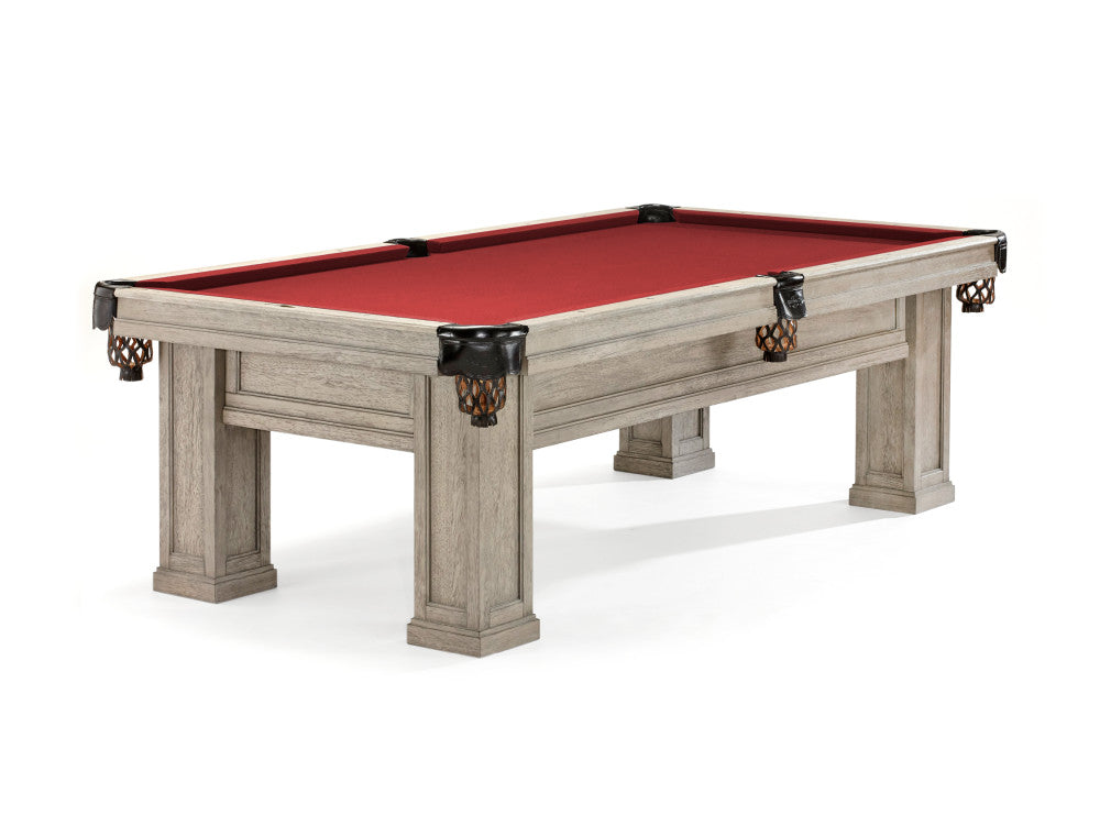 Brunswick Oakland II 8 ft Rustic Grey with Red cloth