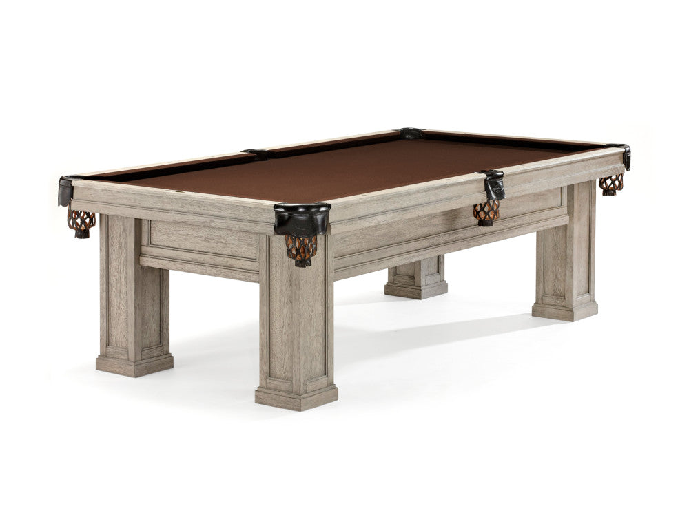 Brunswick Oakland II 8 ft Rustic Grey with Brown cloth