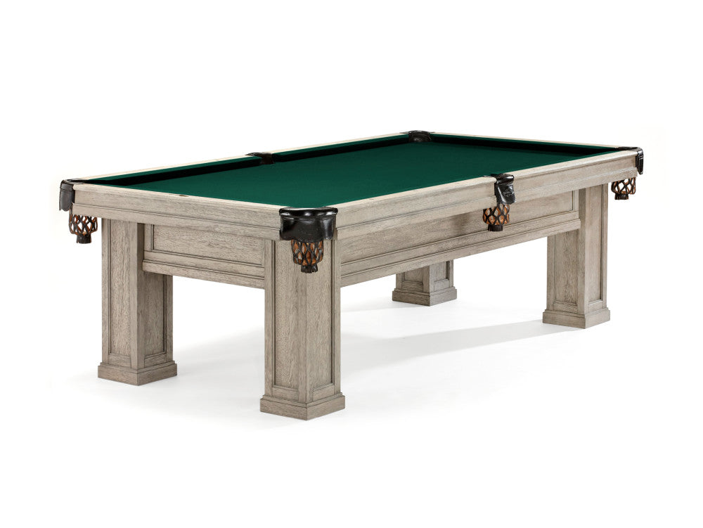Brunswick Oakland II 8 ft Rustic Grey with Bottle Green cloth