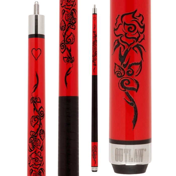 Outlaw Red Rose Cue