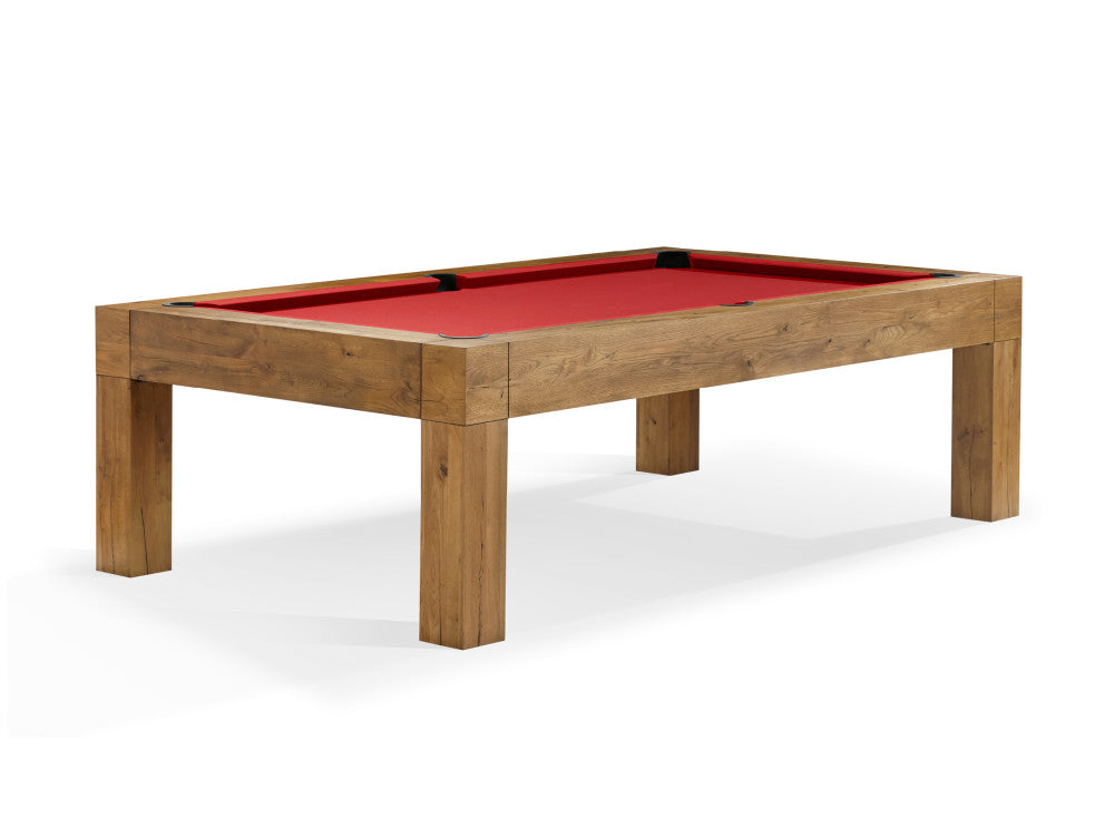 Brunswick Parsons 8 ft Natural Dry Oak with Red cloth