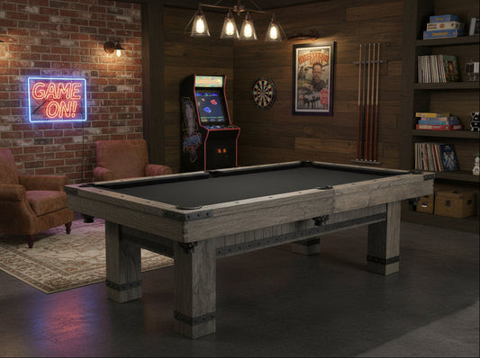 Plank and Hide Morse pool table