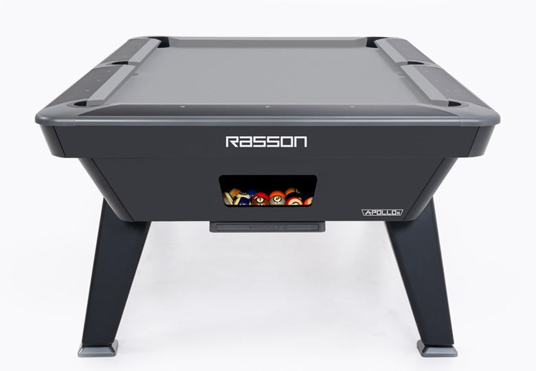 Rasson Apollo II Coin-Op Bar Pool Table in Gray cloth