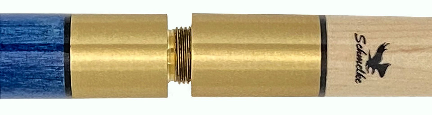 Schmelke S Series Pool Cue - Stained Maple with Brass Joint