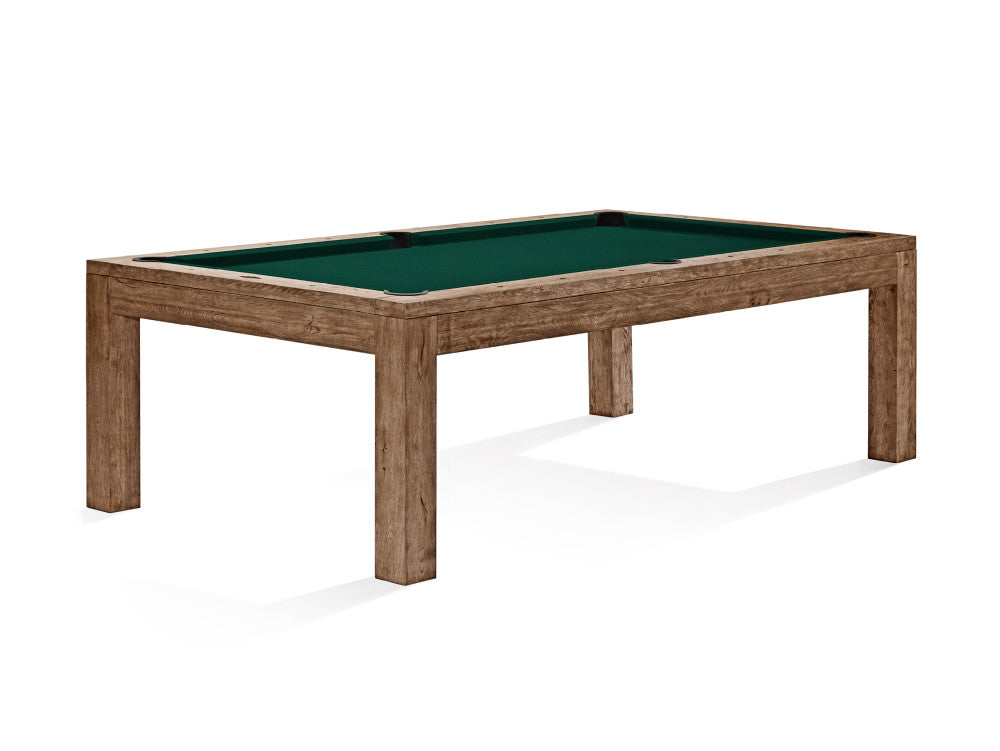 Brunswick Sanibel 7 ft Rustic Dark Brown with Bottle Green cloth