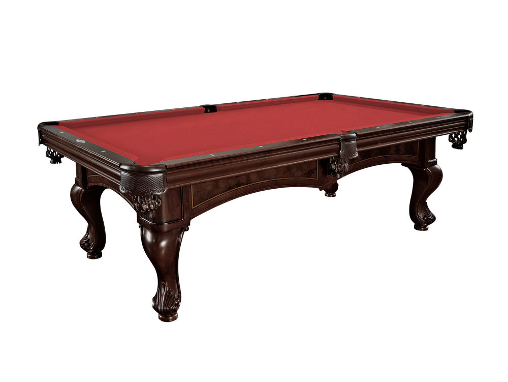 Brunswick Santini 8 ft Espresso with Red cloth