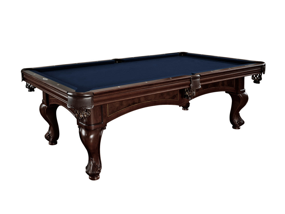 Brunswick Santini 8 ft Espresso with Navy cloth