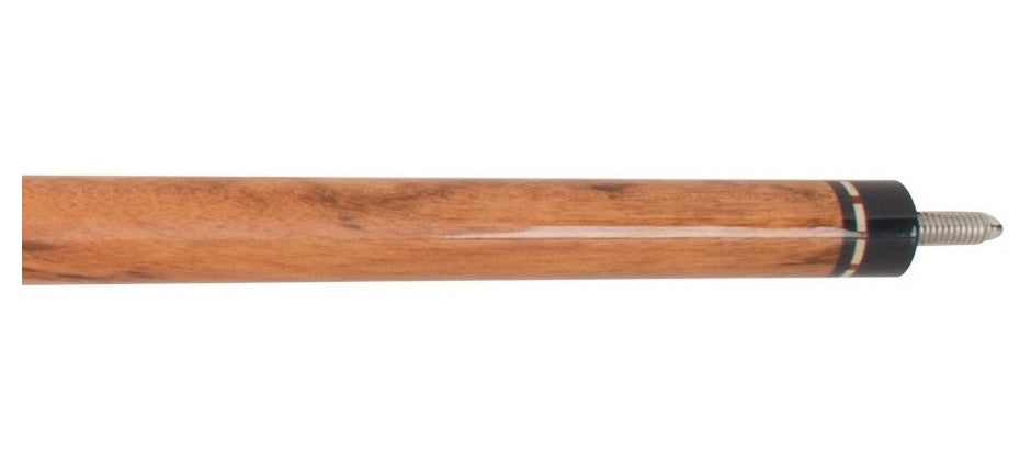 Schmelke M051 pool cue joint closeup showing the steel pin and collar