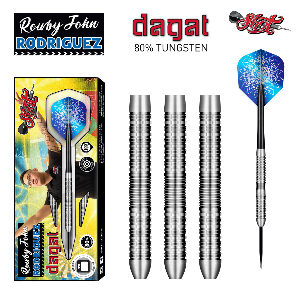 Shot Rowby-John Rodriguez Dagat steel tip darts