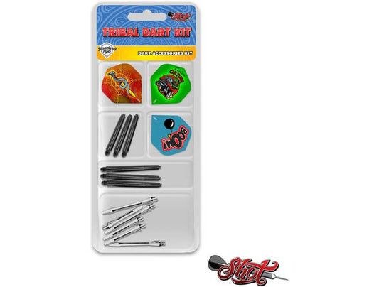 Shot Tribal dart accessory kit flights and shafts