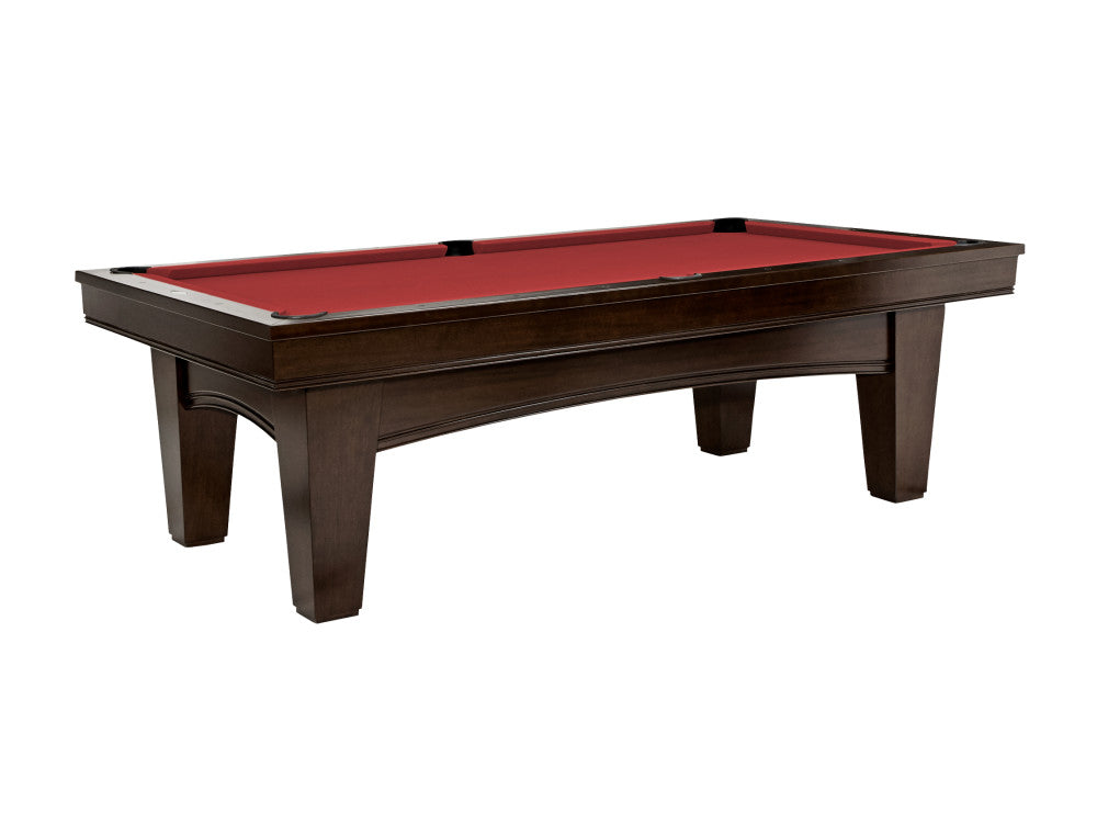 Brunswick Winfield Espresso with Red cloth