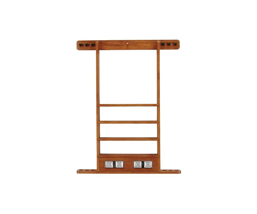 Cuestix WRSC 6 cue deluxe wall rack with score counter