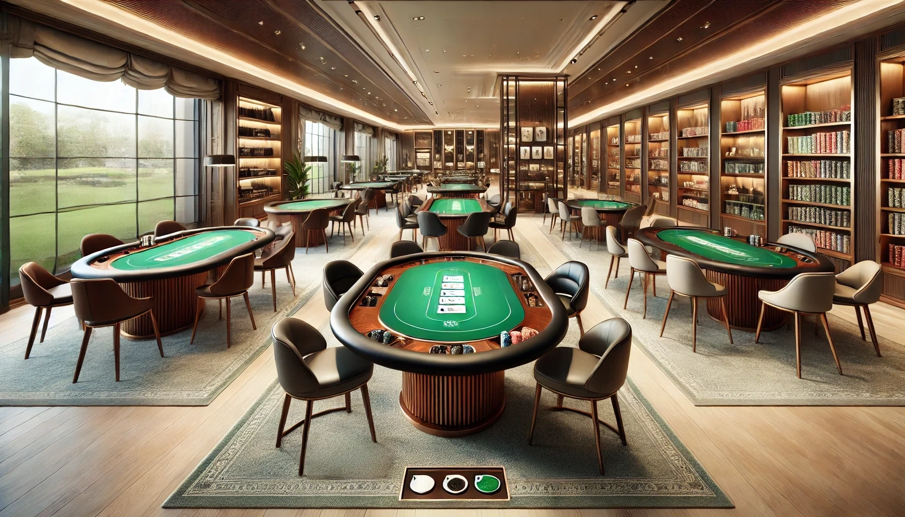 several-poker-tables-in-a-well-decorated-room