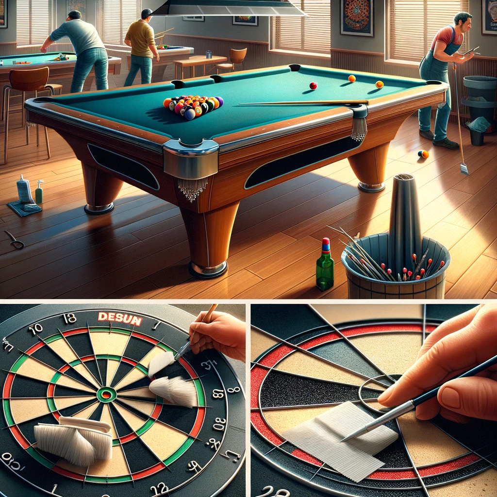 Maintaining Your Pool Table and Dart Board
