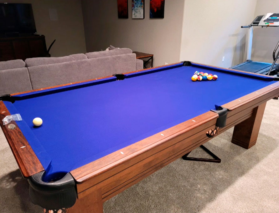 game room pool table